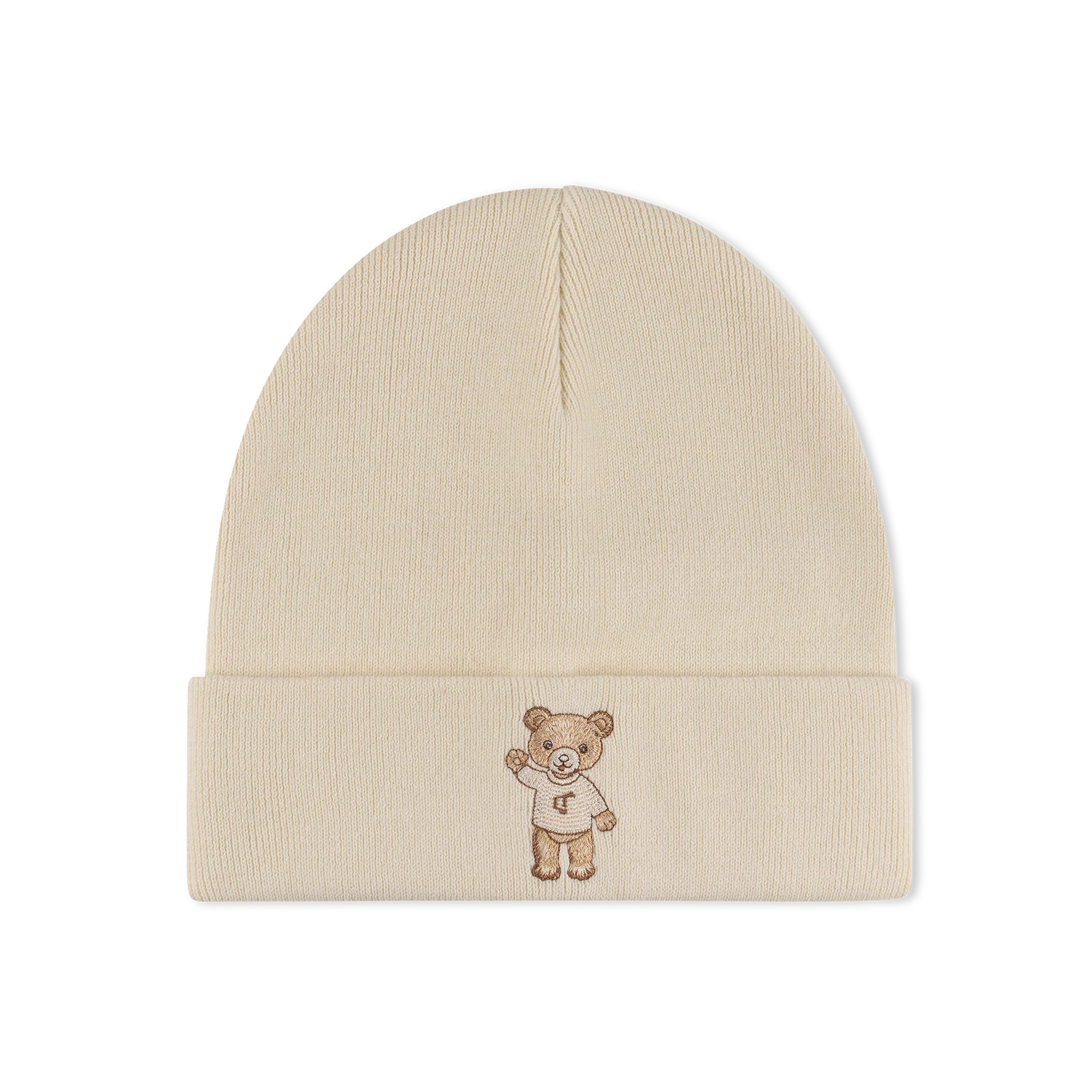 Classic Embroidered Beanie Vanilla Bean | Lil Teddy (US)