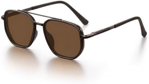 Eiuizah Tangle Free Polarized Square Aviator Sunglasses for Women UV400 | Amazon (US)