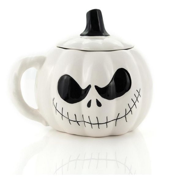 Seven20 Nightmare Before Christmas Jack Skellington Spooky Figural 24 Oz Mug With Lid | Target