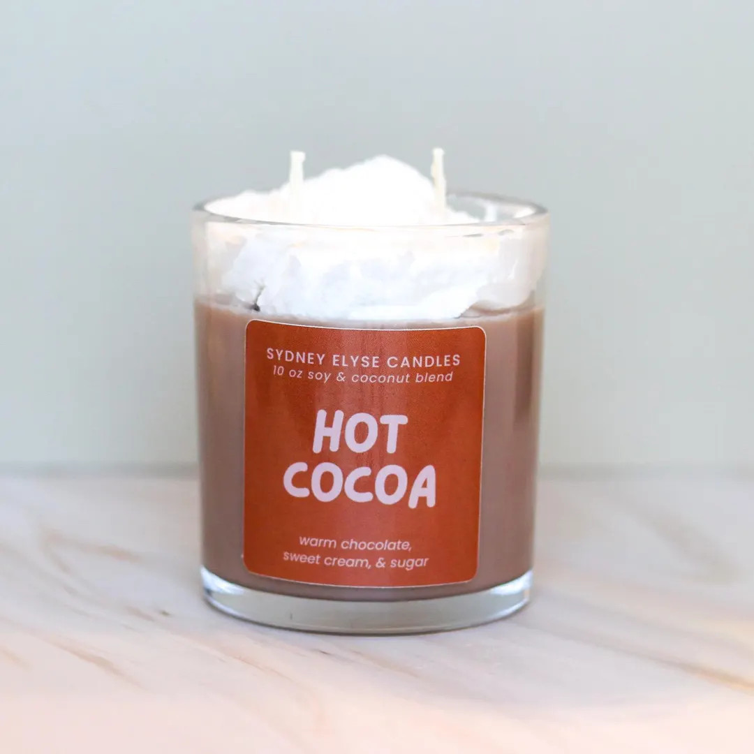 Hot Cocoa Coconut Soy Candle Gift for Friend, Candle Gifts, Gift Ideas for Her, Gift Ideas for Hi... | Etsy (US)