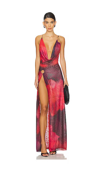 Vixen Maxi Dress in Blur Floral Print | Revolve Clothing (Global)