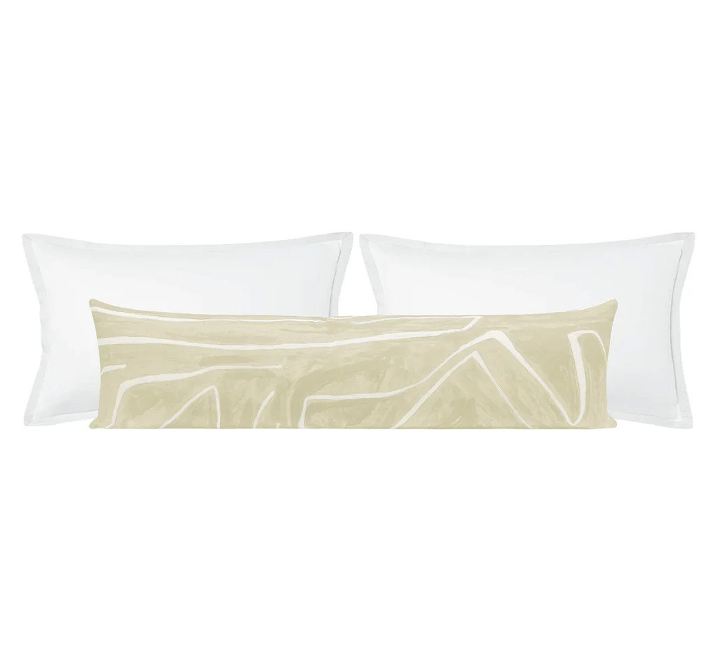 THE XL LUMBAR :: GRAFFITO // BEIGE + IVORY | LITTLE DESIGN COMPANY