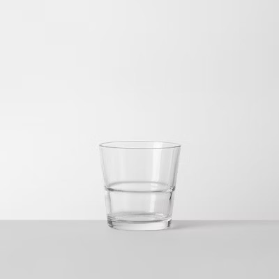 12.9oz Glass Stackable Short Tumbler - Made By Design™ | Target