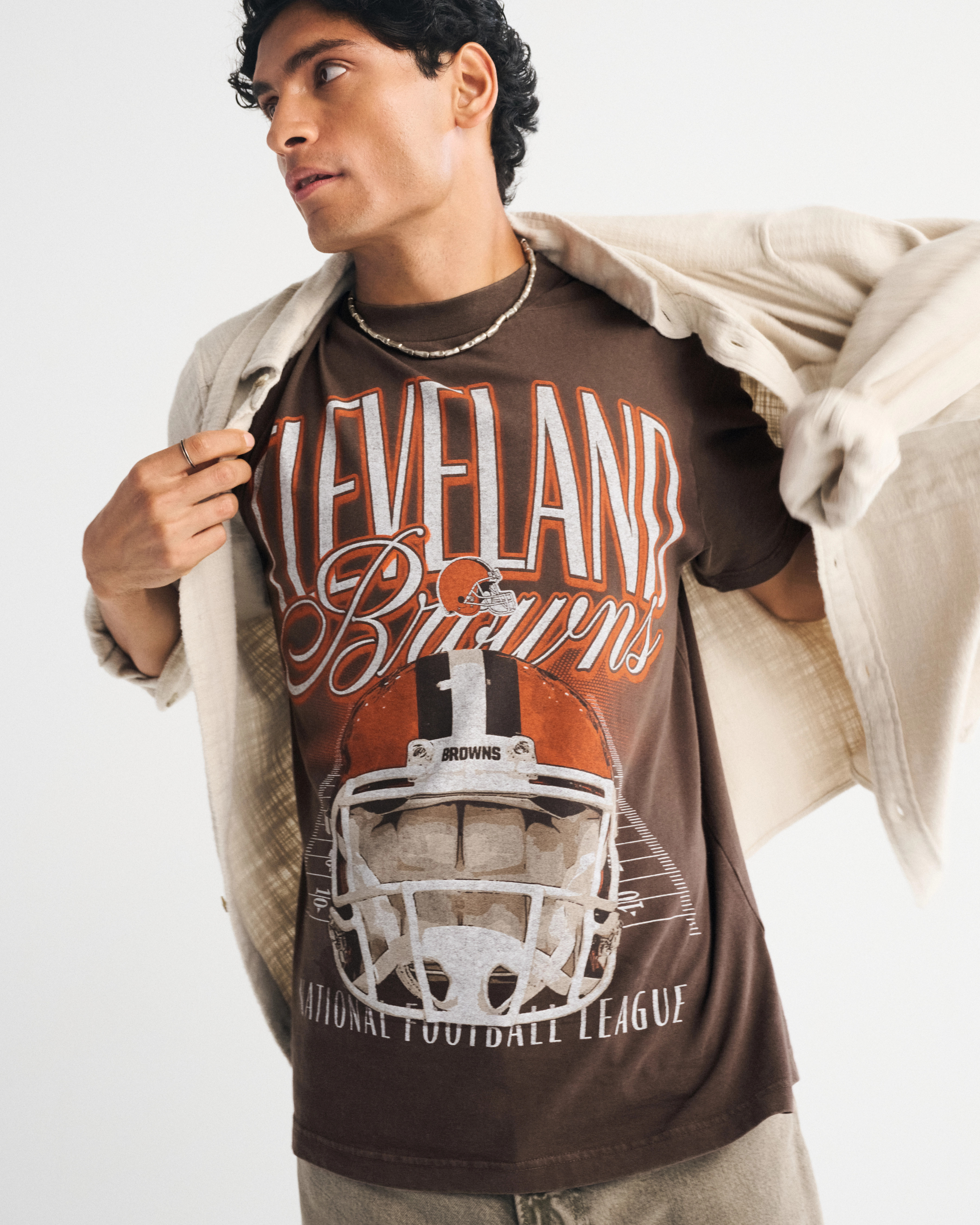 Cleveland Browns Vintage-Inspired Graphic Tee | Abercrombie & Fitch (US)