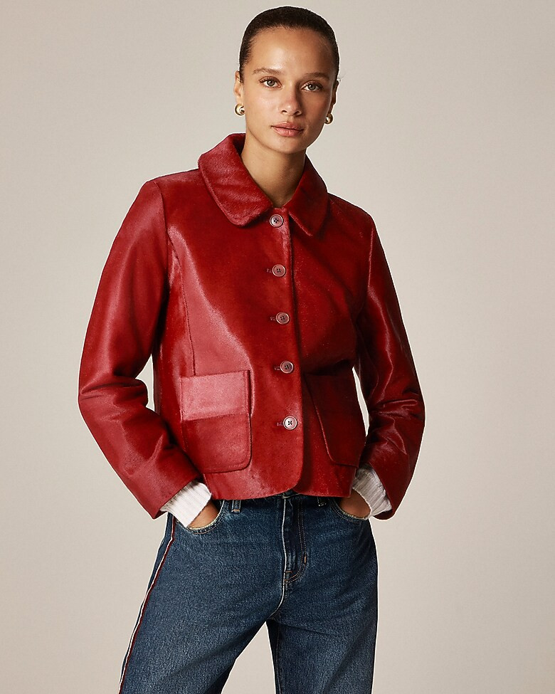 Collection lady jacket in pony hair | J. Crew US