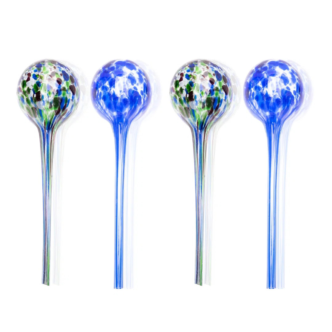 Glass Abstract & Geometric Garden Stake (Set of 4) | Wayfair North America