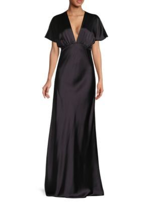 Renee C. Satin Gown on SALE | Saks OFF 5TH | Saks Fifth Avenue OFF 5TH