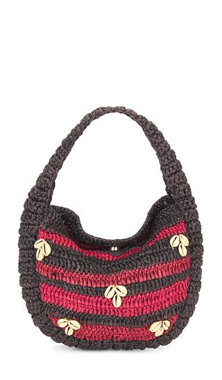 Free People Belize Shell Clutch in Black,Red. | Revolve Clothing (Global)