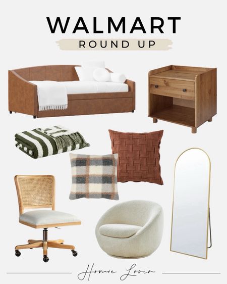Walmart Round Up! 

furniture, home decor, interior design, daybed, nightstand, throw blanket, throw pillows, mirror, swivel accent chair, office chair #Walmart #WalmartHome

Follow my shop @homielovin on the @shop.LTK app to shop this post and get my exclusive app-only content!

#LTKSeasonal #LTKsalealert #LTKhome