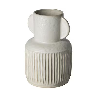 Mercana 12.0079-in Eggshell Ceramic Vase Vase Tabletop Decoration Lowes.com | Lowe's