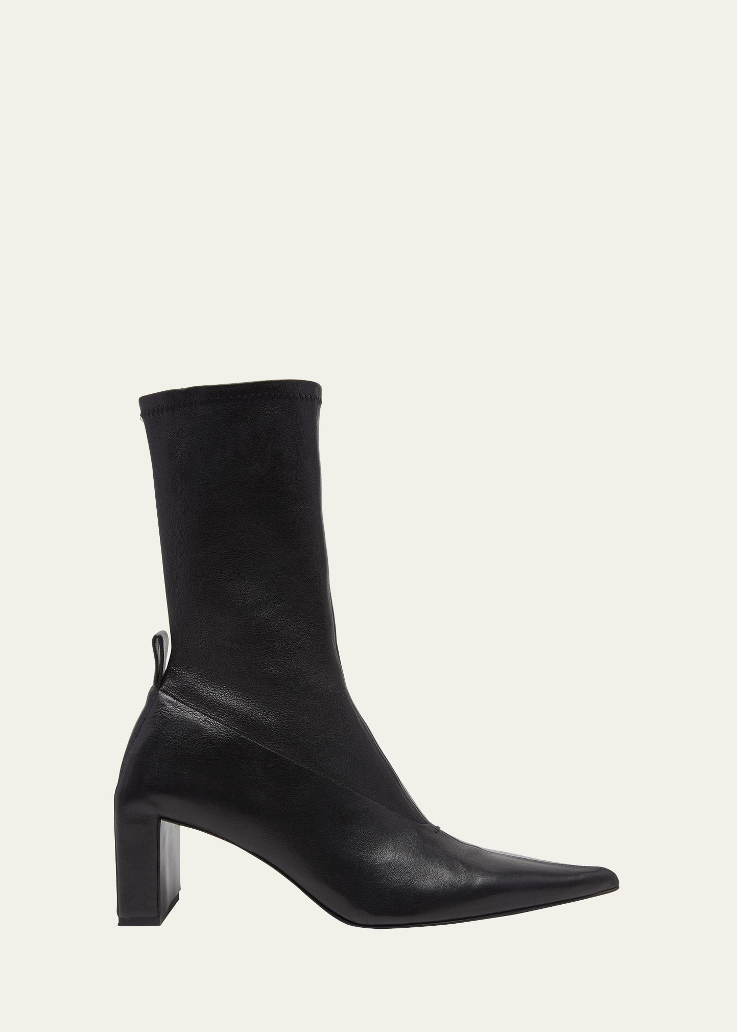 Jil Sander Stretch Leather Glove Ankle Boots | Bergdorf Goodman