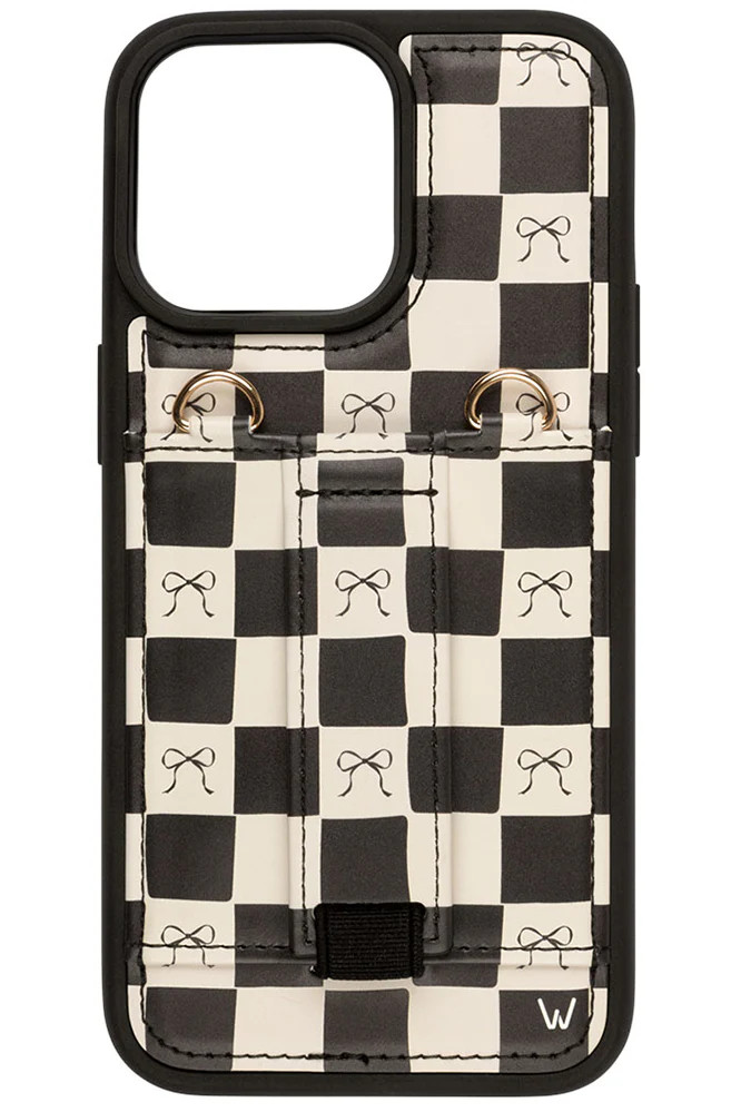 Bow Noir Purse Case iPhone 16 Pro | Walli Cases