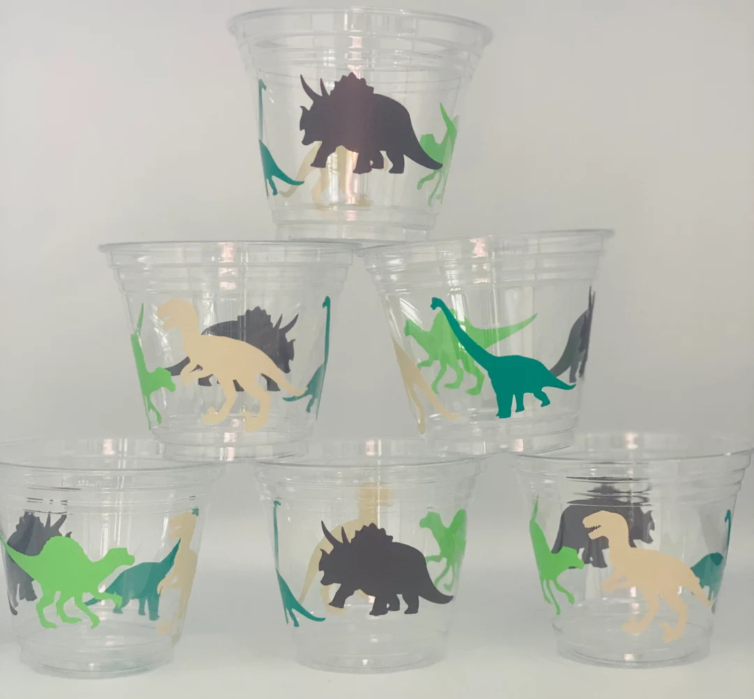 Dinosaur Party snack Cups, Dinosaur Party Supplies, Dino Birthday Party, Dinosaur Baby Shower, T-... | Etsy (US)