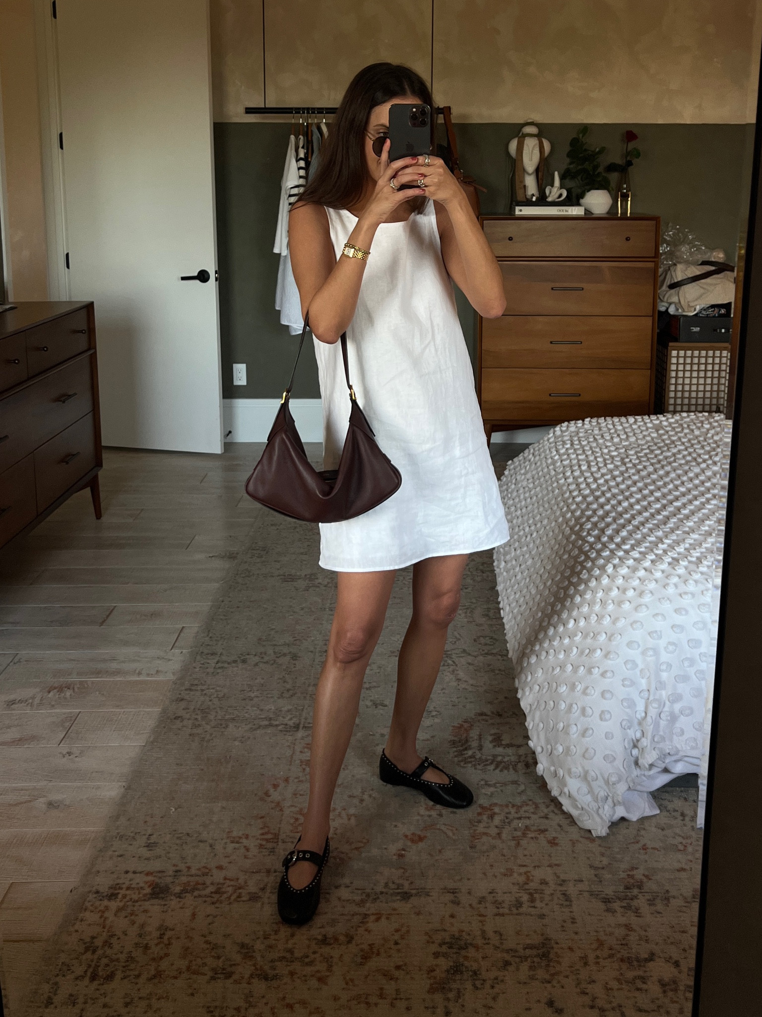 love a linen dress 

wearing a size 4 
shoes run TTS 

#ad 

#LTKstyletip #LTKFind #LTKworkwear