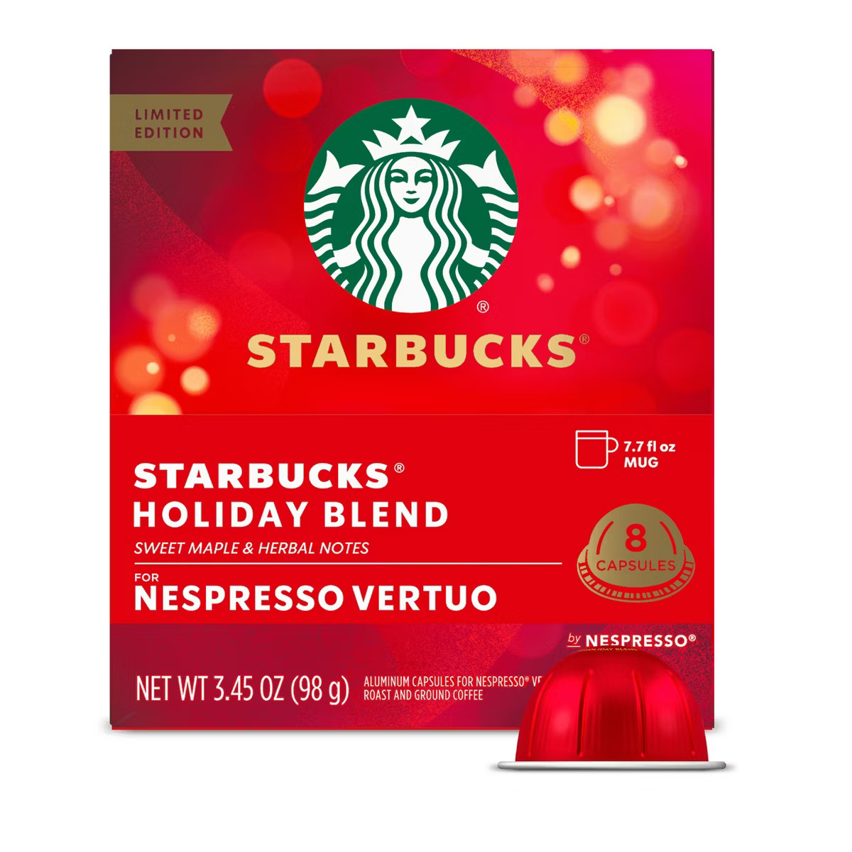Starbucks by Nespresso Vertuo Line Holiday Blend | Target
