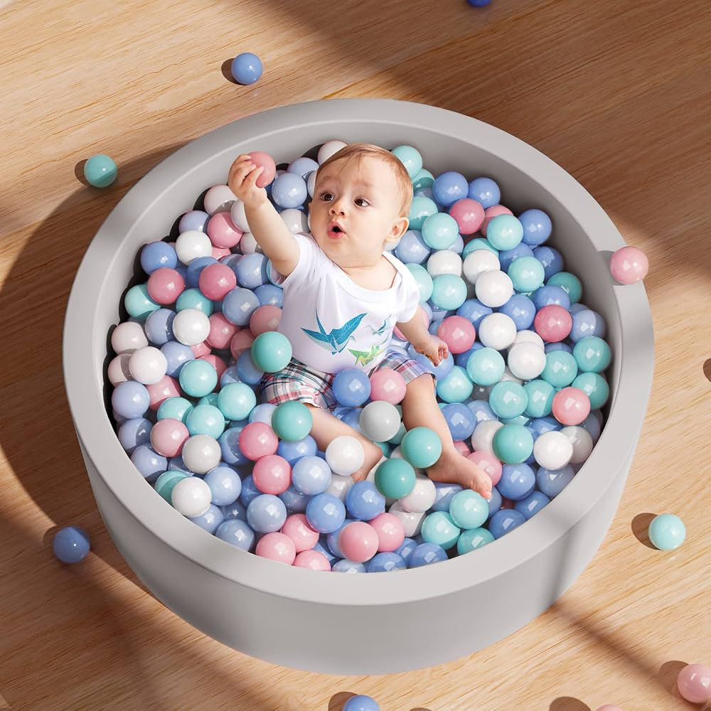 Foam Ball Pit for Toddlers,Comfort and Safety of Baby Ball Pit 35.4"x11.8"x1.96"(Balls Not Includ... | Amazon (US)