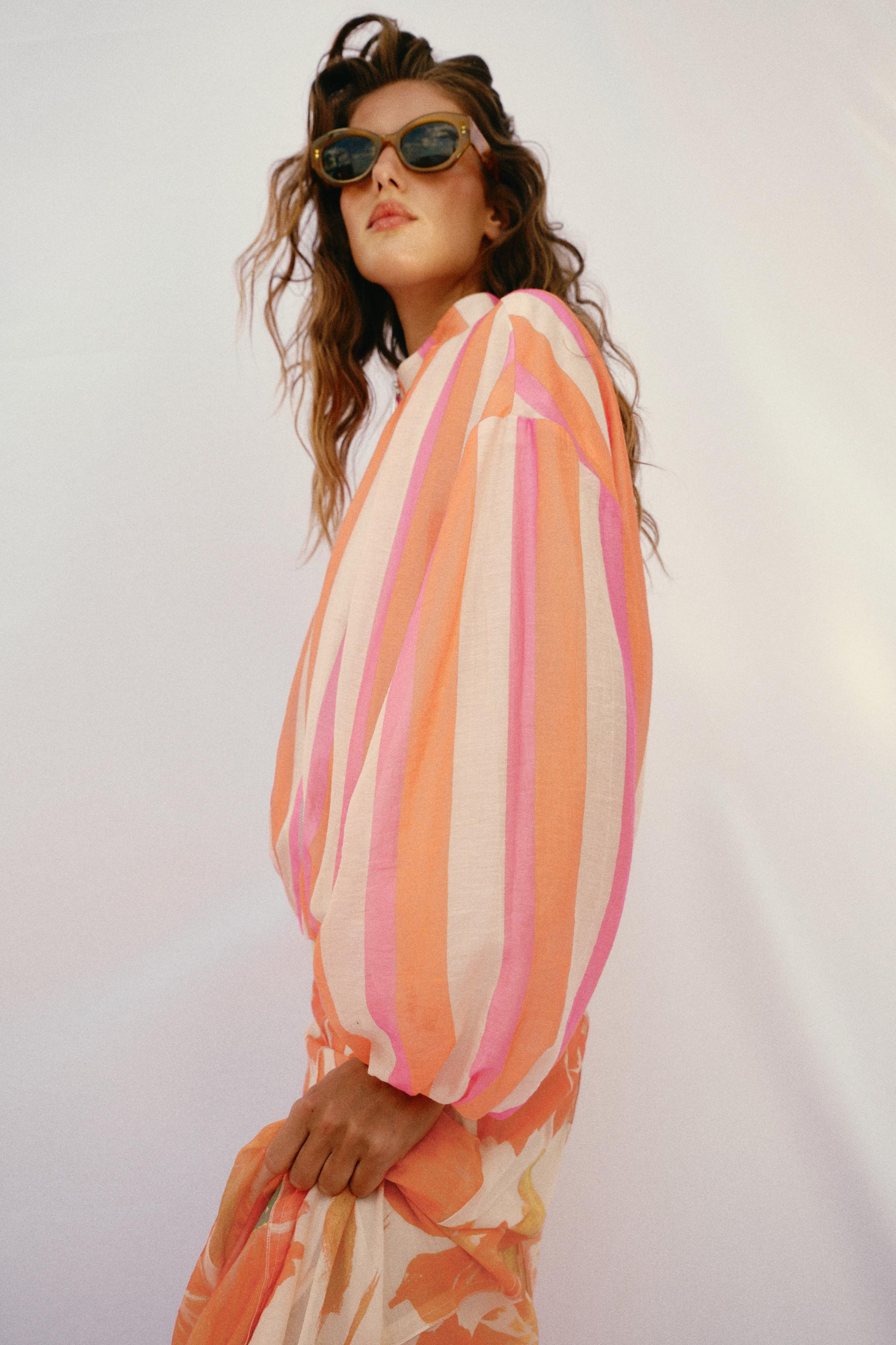 STRIPED BOMBER JACKET | Zara US
