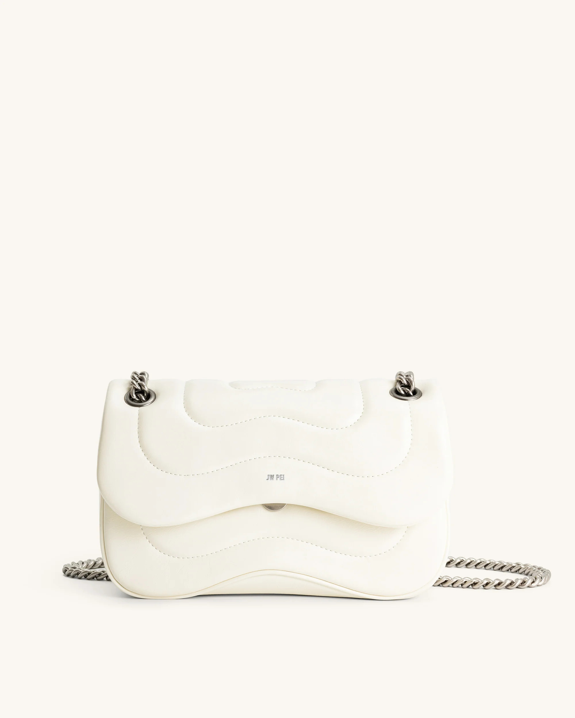 Tina Quilted Chain Crossbody - Ivory | JW PEI US