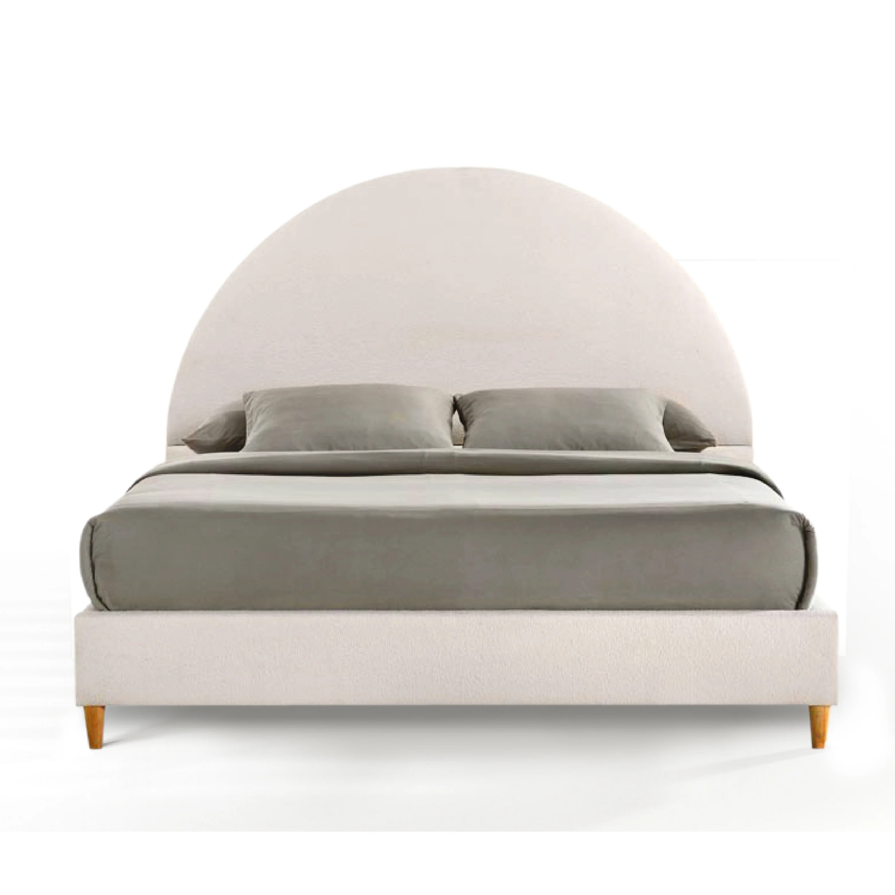 DG Casa Mila Queen Boucle Arched Headboard Platform Bed | Walmart (US)