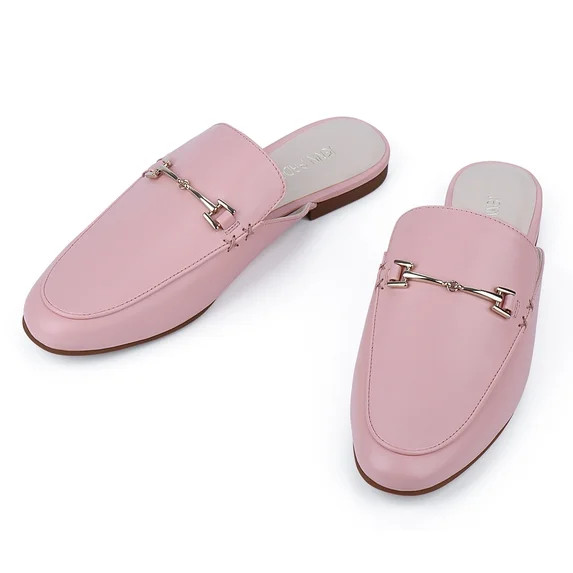 JENN ARDOR Women’s Mule Flats Shoes Pointed Toe Backless Slipper Slip on Loafer Shoes | Walmart (US)