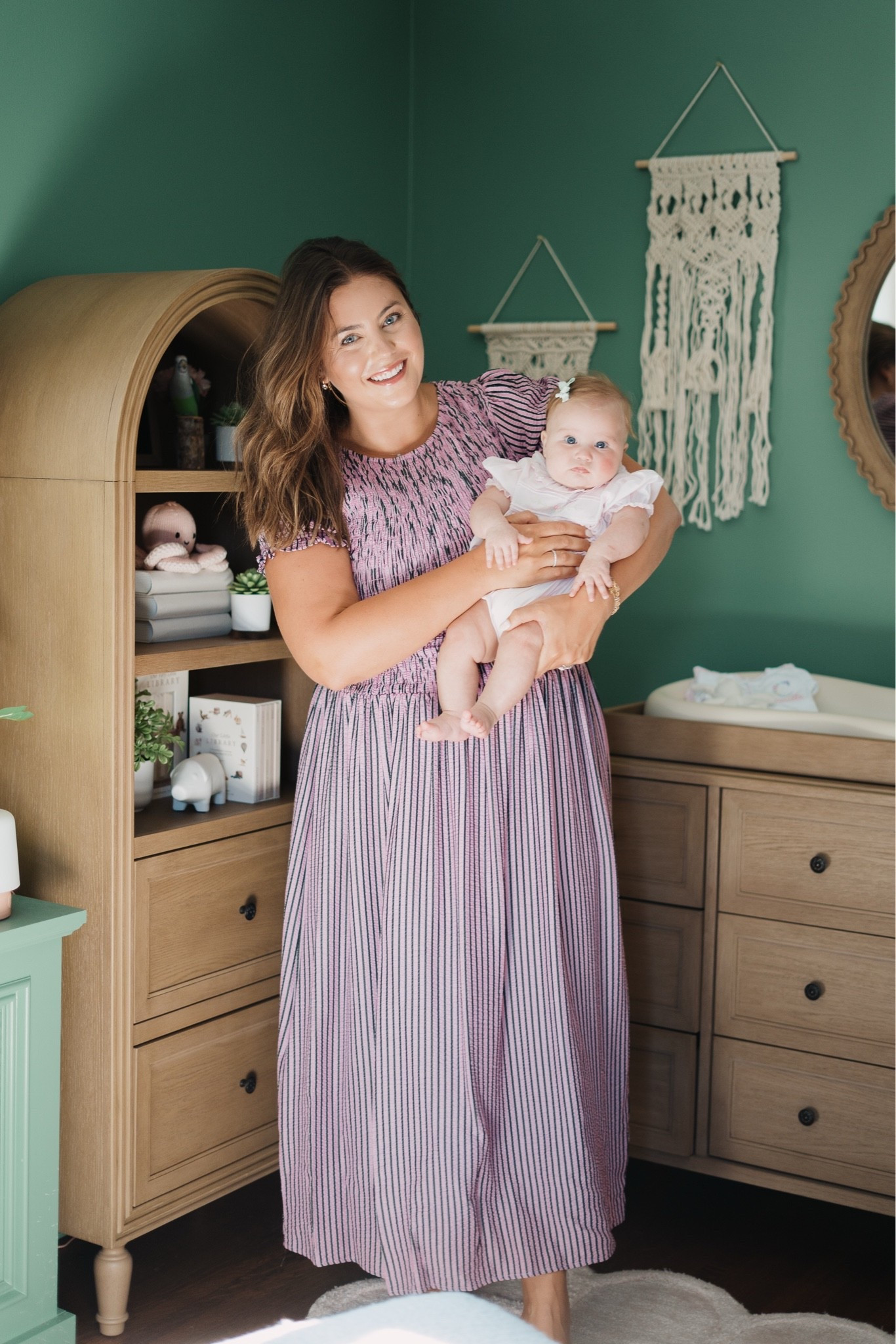 Camille’s room reveal is live on the blog! See more details at CaralynMirand.com. I’m wearing size 1X in dress

#LTKootd #LTKMidsize #LTKBaby