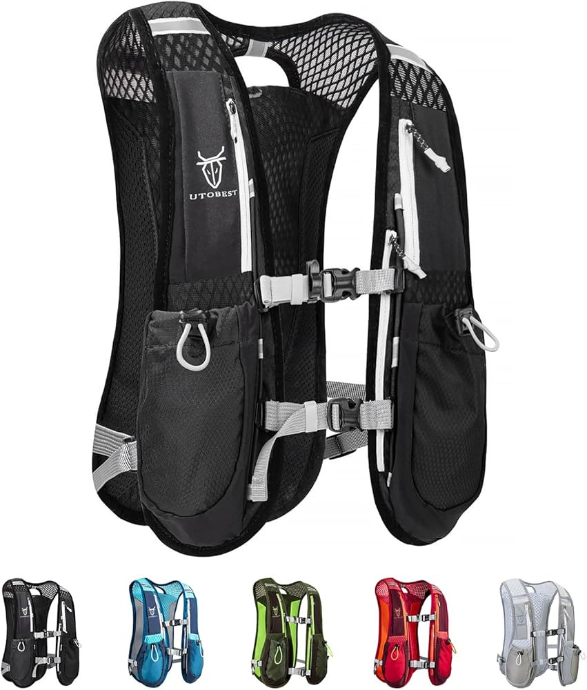 UTOBEST Running Vest, 5L Hydration Vest Lightweight, Breathable and Sweatproof Running Backpack, ... | Amazon (US)