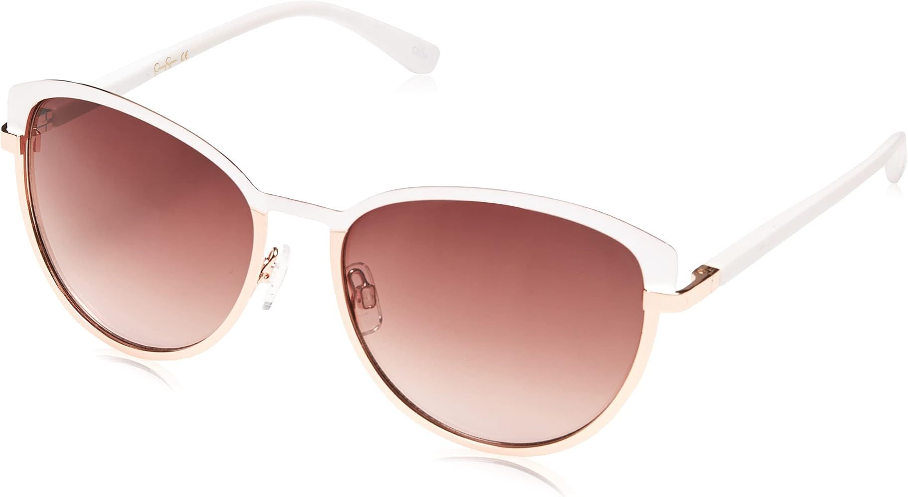 Jessica Simpson J5316 Sleek Metal UV Protective Cat Eye Sunglasses. Glam Gifts for Women Worn All... | Amazon (US)