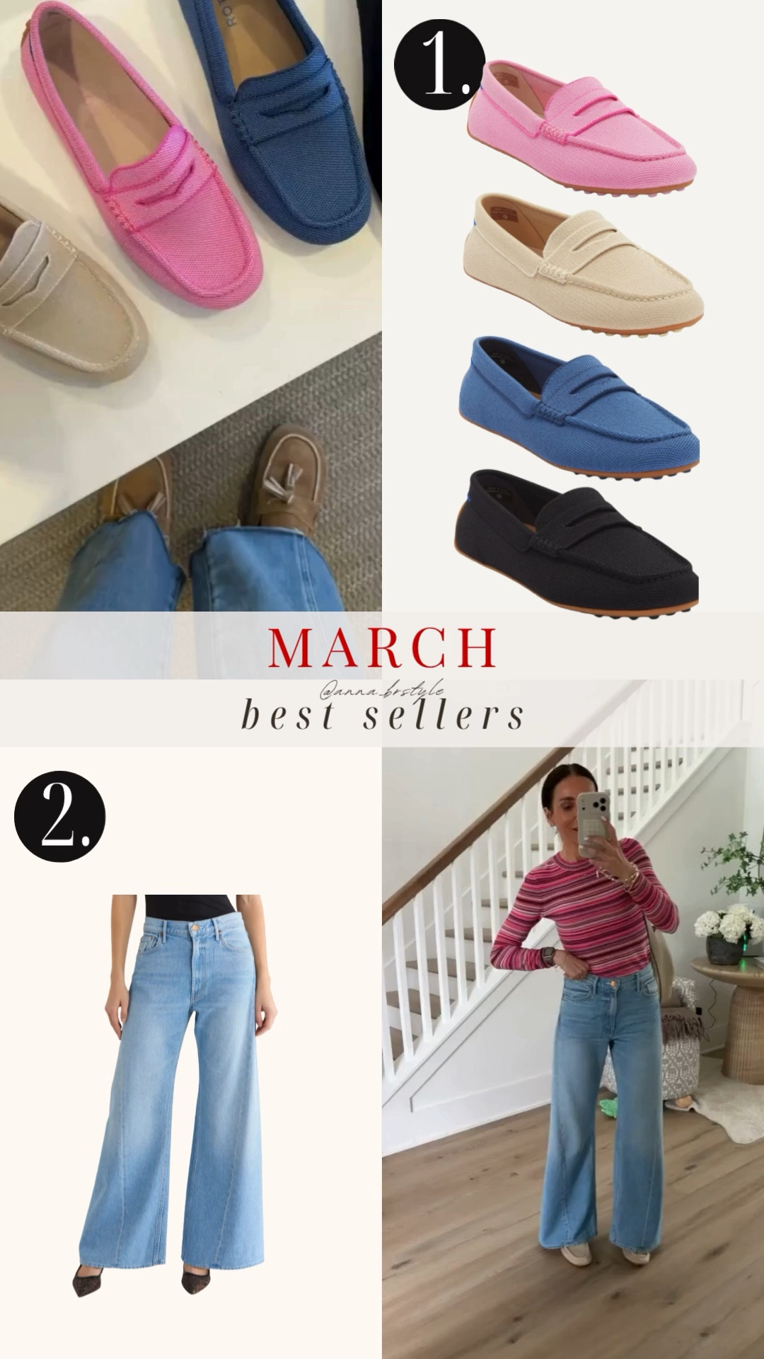 Monthly best sellers, naghedi bag, spring shoes, mules, snekaers, mesh flats, slide sandals, summer shoes, travel pants, comfy pants, annabrstyle 

 

#LTKOver40
