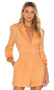 L'Academie Geovana Blazer in Bright Orange from Revolve.com | Revolve Clothing (Global)