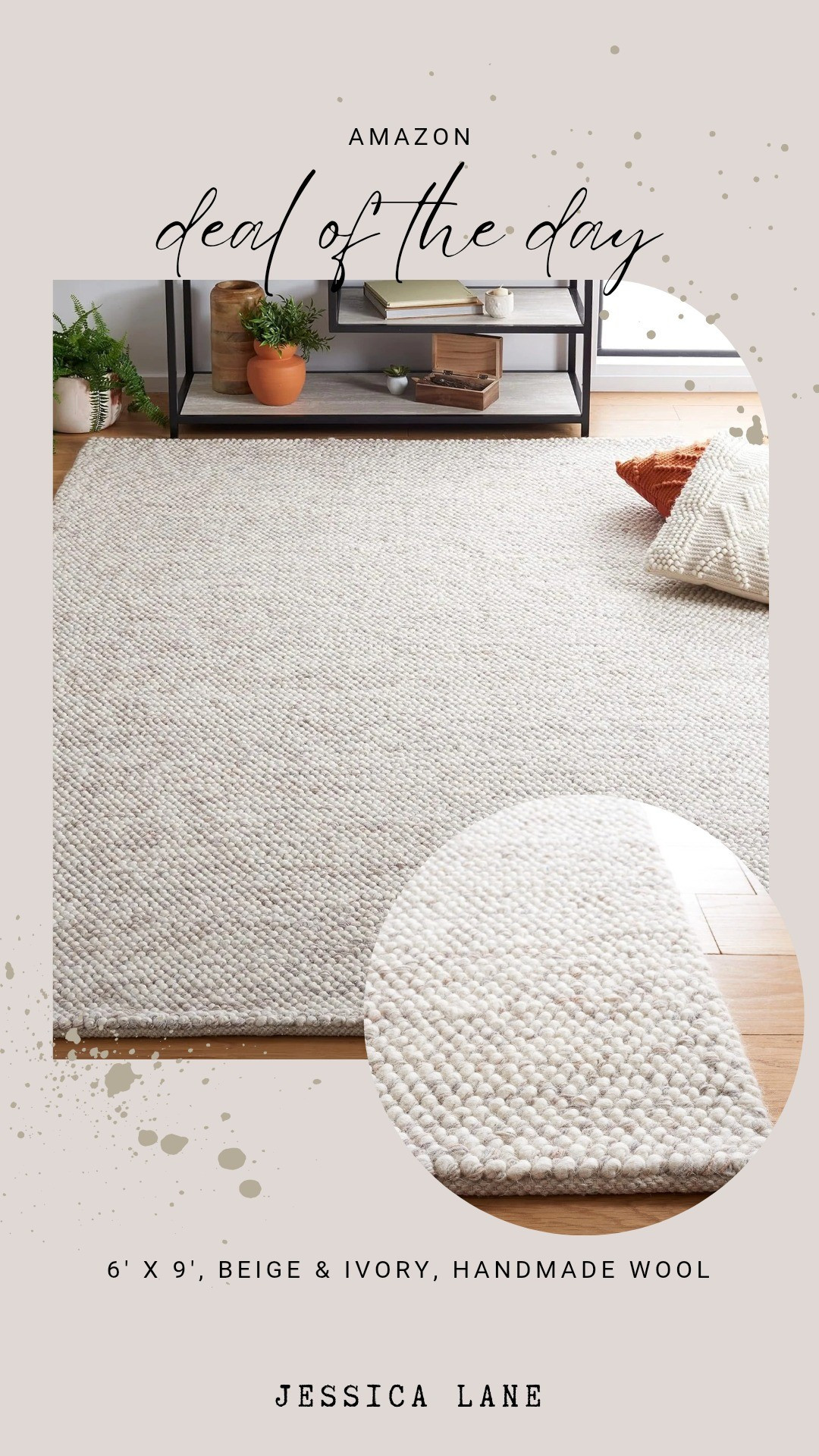Upgrade your space with this hand-made wool rug in timeless beige and ivory tones. This textured piece brings natural warmth and durability to high-traffic areas at an incredible value.#amazonhome #interiordesign #homedecor #woolrug

#LTKSaleAlert #LTKHome