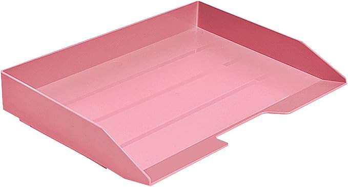 Amazon.com : Acrimet Stackable Letter Tray Single Side Load Plastic Desktop File Organizer (Solid... | Amazon (US)