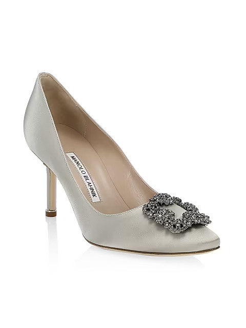 Hangisi 70 Embellished Satin Pumps | Saks Fifth Avenue