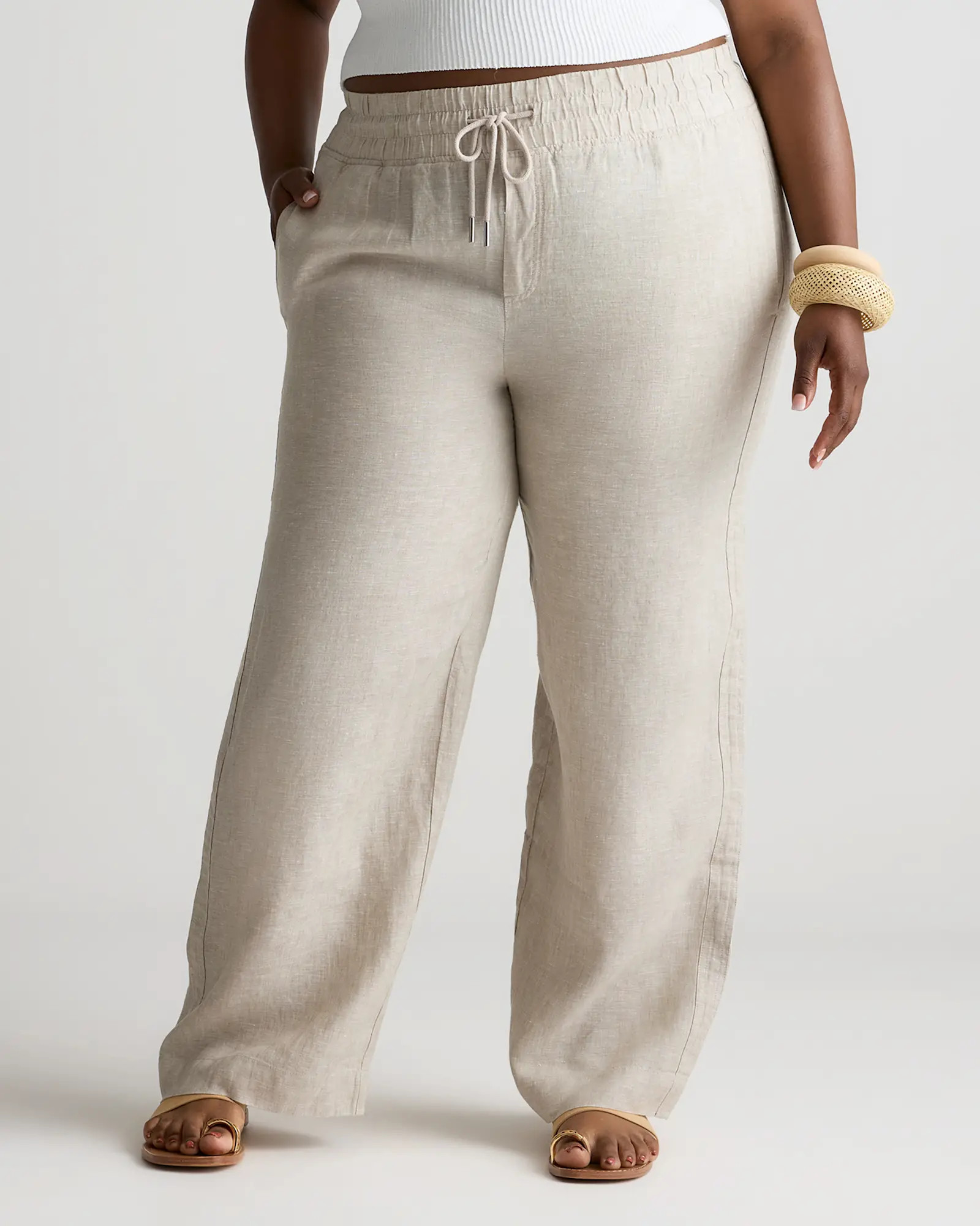 100% European Linen Wide Leg Pants | Quince