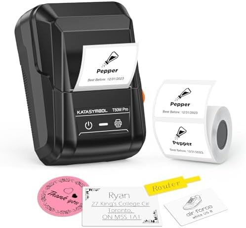 SUPVAN T50M Pro Bluetooth Label Maker Machine with Tape, Wide Waterproof Label, Versatile App wit... | Amazon (US)