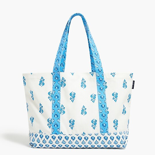 Structured canvas tote bag | J.Crew Factory