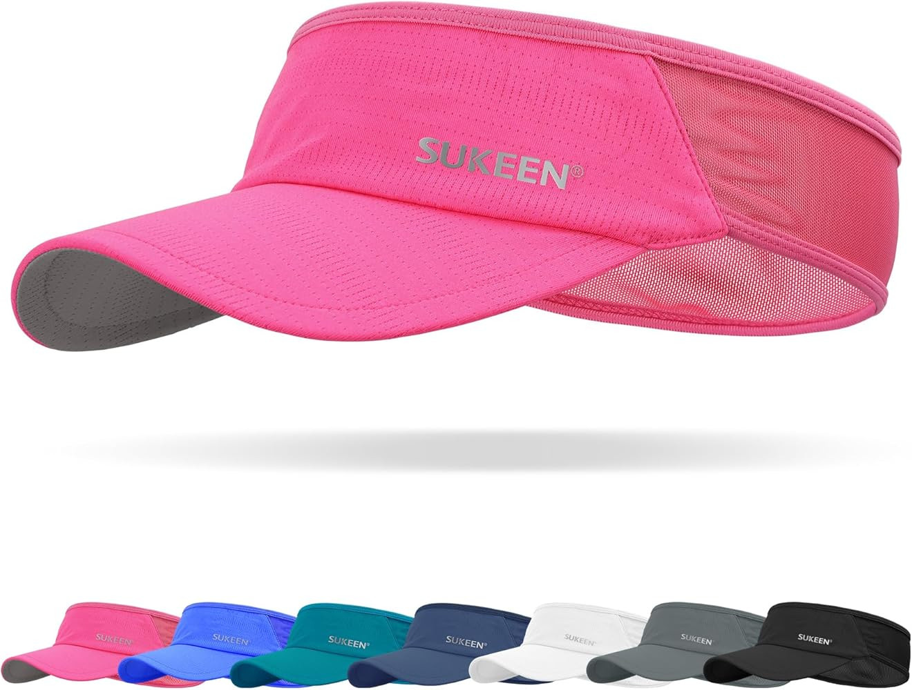 Sukeen Sports Sun Visor Men Women Lightweight Packable Cooling Stretchy Visor Hat for Running, Te... | Amazon (US)