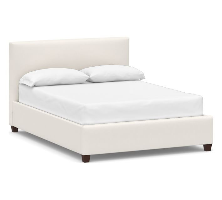 Raleigh Square Upholstered Low Bed | Pottery Barn (US)