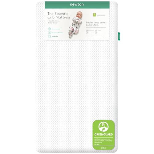 Newton Baby Essential Crib Mattress - Safe, Ultra-Breathable & Machine Washable Infant Crib Mattress, Removable Cover, Thick Cushion - White | Amazon (US)