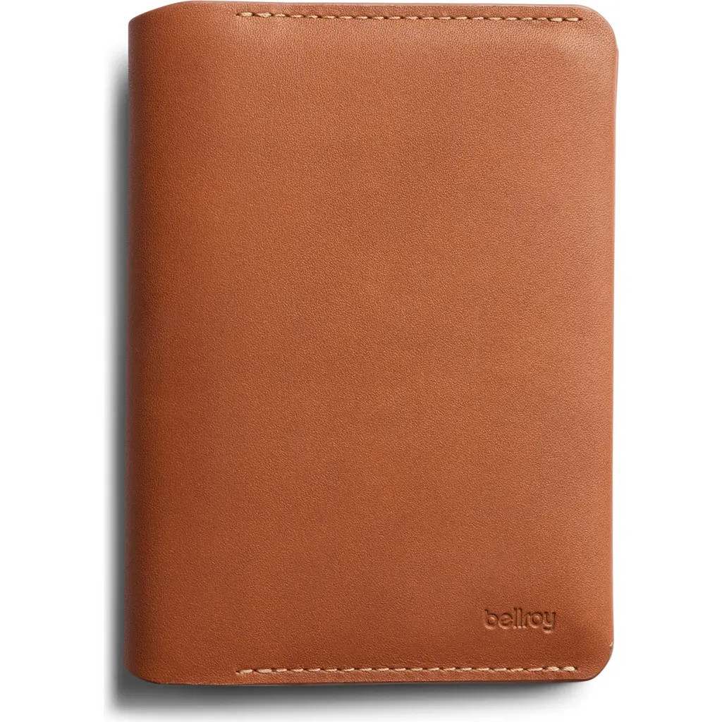 Bellroy RFID Passport Cover Travel Wallet in Caramel