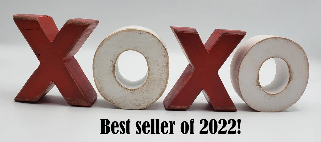 Valentines day decor, Valentines XOXO, primitive wood XOXO, distressed xoxo, XOXO blocks, Farmhou... | Etsy (US)