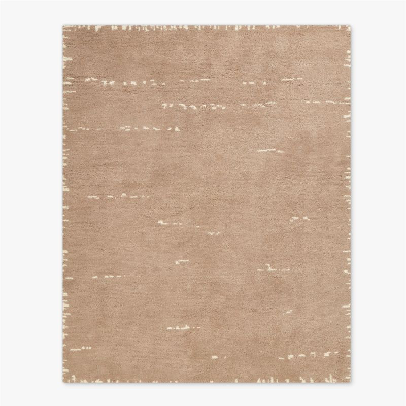 Marrin Hand-Knotted Sand New Zealand Wool Area Rug 9'x12' + Reviews | CB2 | CB2