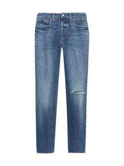Curvy Extra High-Waisted Button-Fly Sky-Hi Straight Ripped Jeans for Women | Old Navy (US)