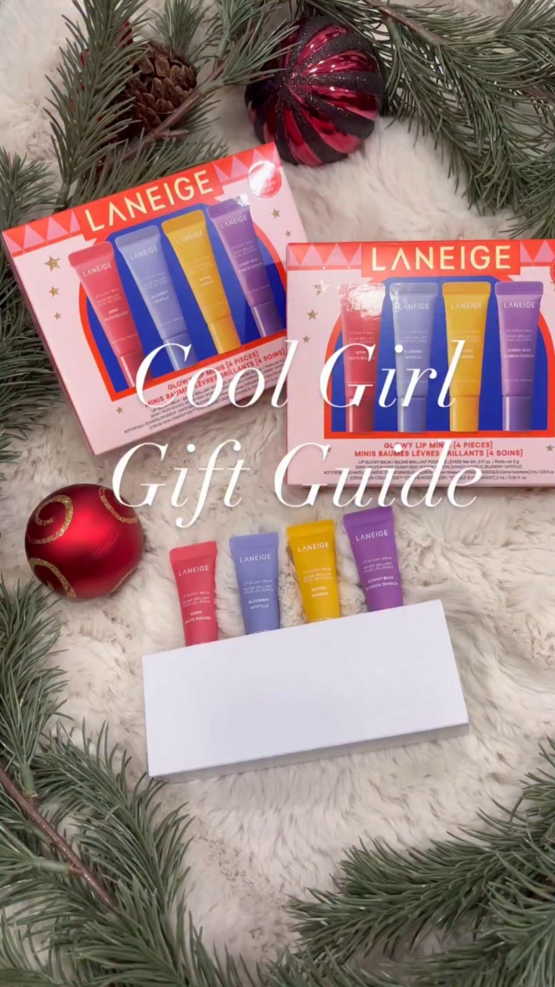 Holiday must-have: soft lips + sweet scents 
@laneige_us entered the chat 
✨ Holiday gift guide 🎁 
✨
✨
#salealert #holidaysale #stockingstuffers #coolgirlgiftguide #laneige