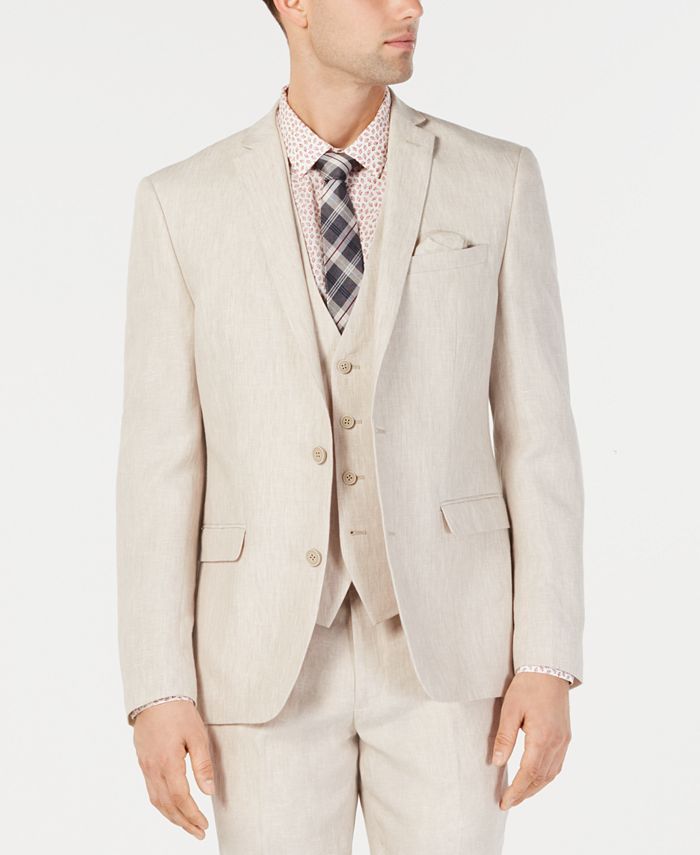 Men's Slim-Fit Chambray Suit Jackets, Created for Macy's | Macys (US)