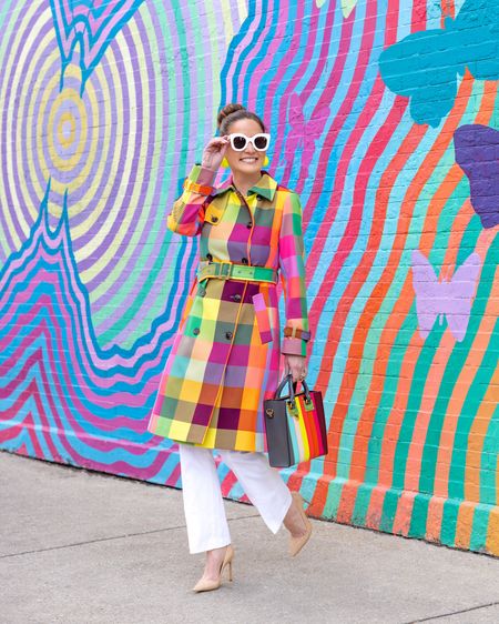 The ultimate spring trench coat. This colorful jacket has been sold out now just once, but twice. I’ll keep you posted about re-stocks and sharing some of my fave colorful plaid and checked finds below. 💜🩷💚💙❤️💛🩵🩶🖤🤎🤍

#LTKover40 #LTKSeasonal #LTKstyletip