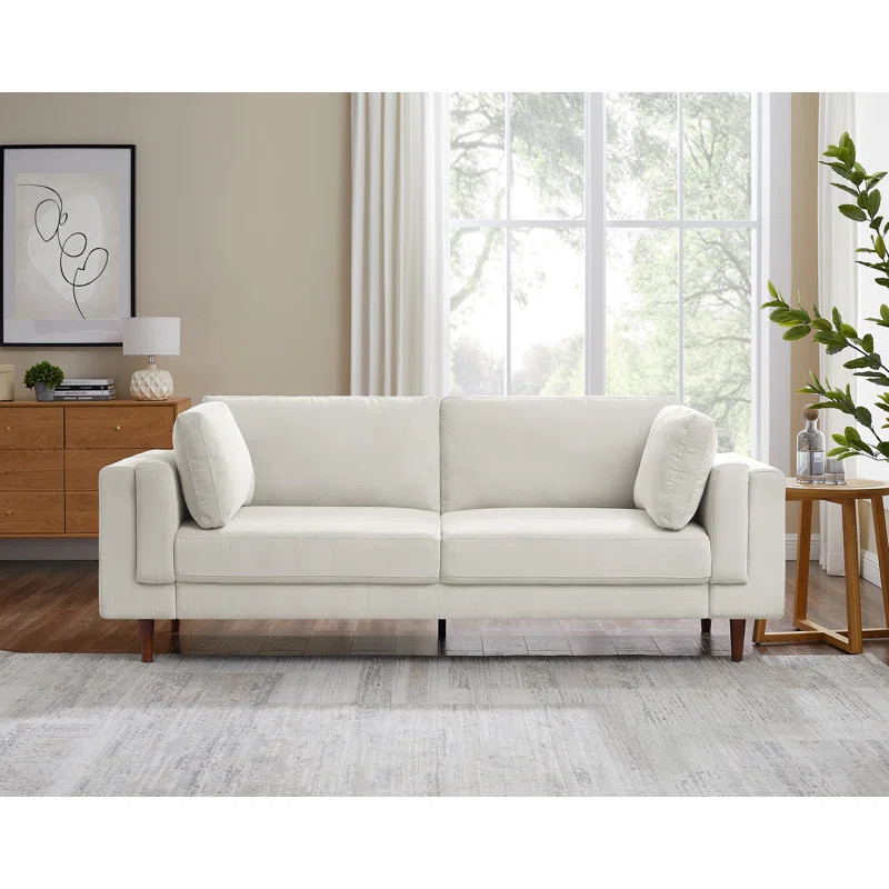 Kraz MINIMORE Modern Style 85'' Square Arm Sofa | Wayfair North America