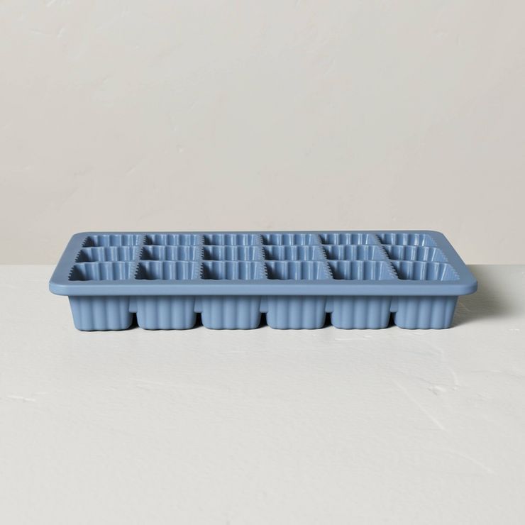 Patterned Silicone Ice Cube Tray Blue - Hearth & Hand™ with Magnolia | Target