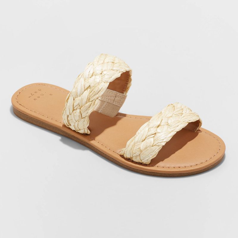 Women's Lucy Braided Slide Sandals - A New Day™ | Target