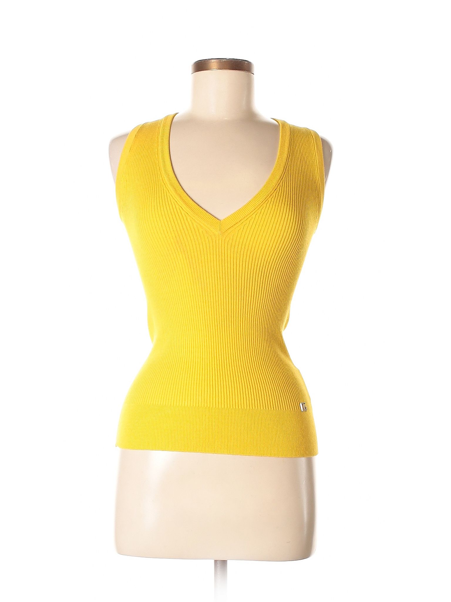 Dolce & Gabbana Sweater Vest Size 8: Dark Yellow Women's Sweaters & Sweatshirts - 35679965 | thredUP