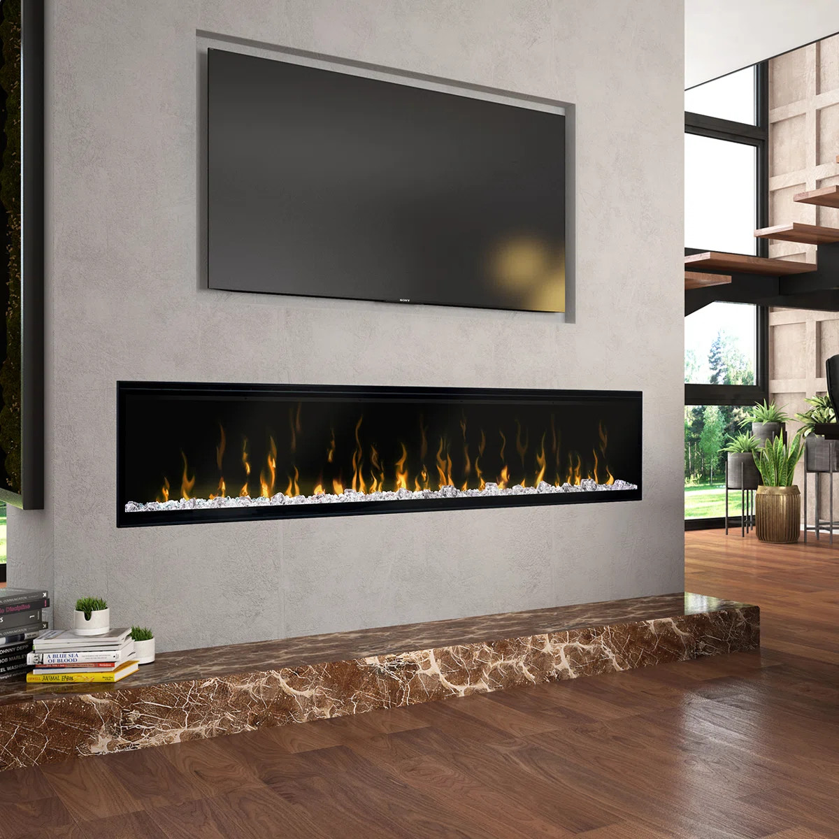 Dimplex IgniteXL Built-in Linear Electric Fireplace - Multi-Fire XD flame technology - 1,000 SQ F... | Wayfair North America